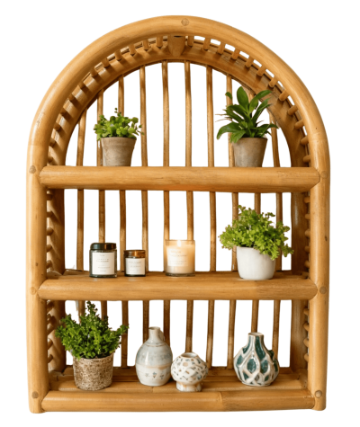 Nobi Wallshelf Rattan - Findora