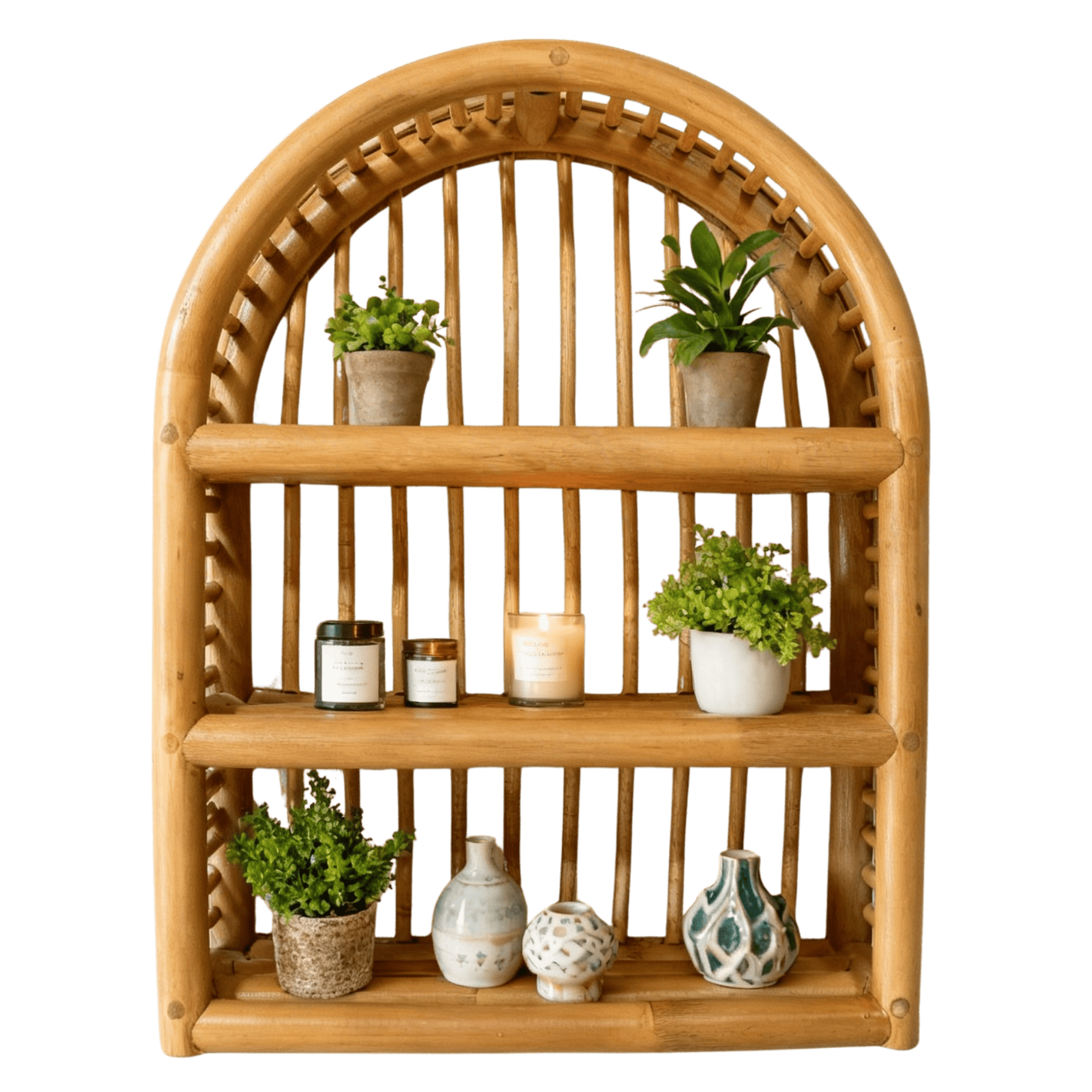 Nobi Wallshelf Rattan - Findora